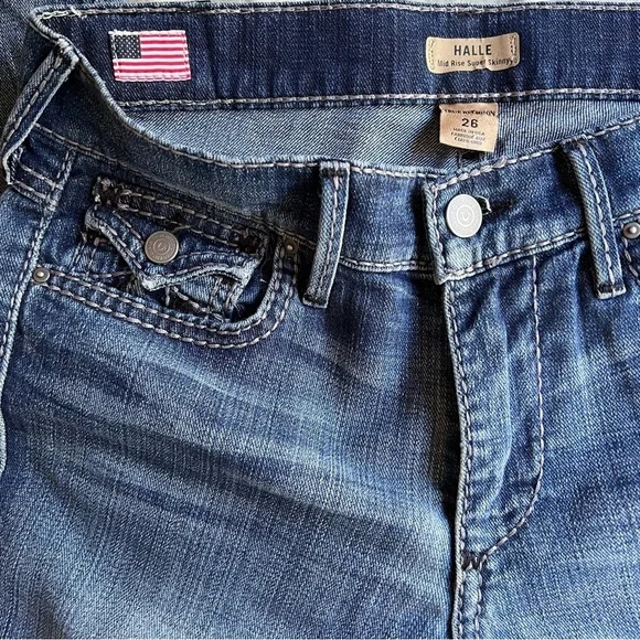 👖 True religion Halle mid rise super skinny jeans womens - Picture 8 of 9